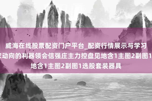 威海在线股票配资门户平台_配资行情展示与学习导航 捕捉庄家动向的利器领会信强庄主力控盘见地含1主图2副图1选股套装器具