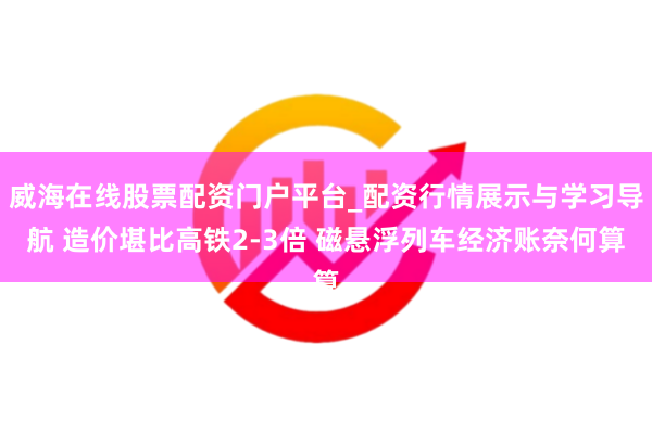 威海在线股票配资门户平台_配资行情展示与学习导航 造价堪比高铁2-3倍 磁悬浮列车经济账奈何算