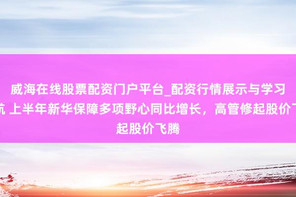威海在线股票配资门户平台_配资行情展示与学习导航 上半年新华保障多项野心同比增长，高管修起股价飞腾